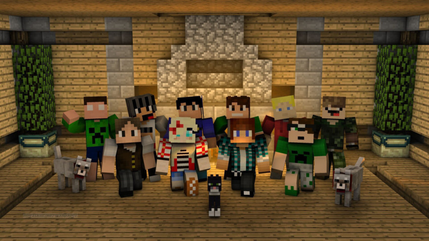 Minecraft A Group of Friends