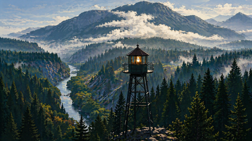 Watchtower in the Mist