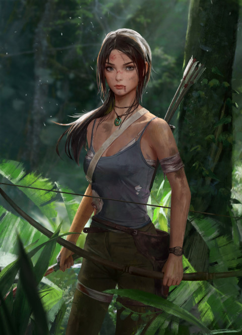 Lara Croft Phone Wallpaper