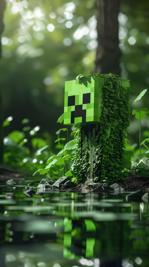 Creeper Minecraft Phone Wallpaper